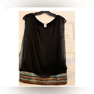 CACHE  sheer tank blouse RN # 74578